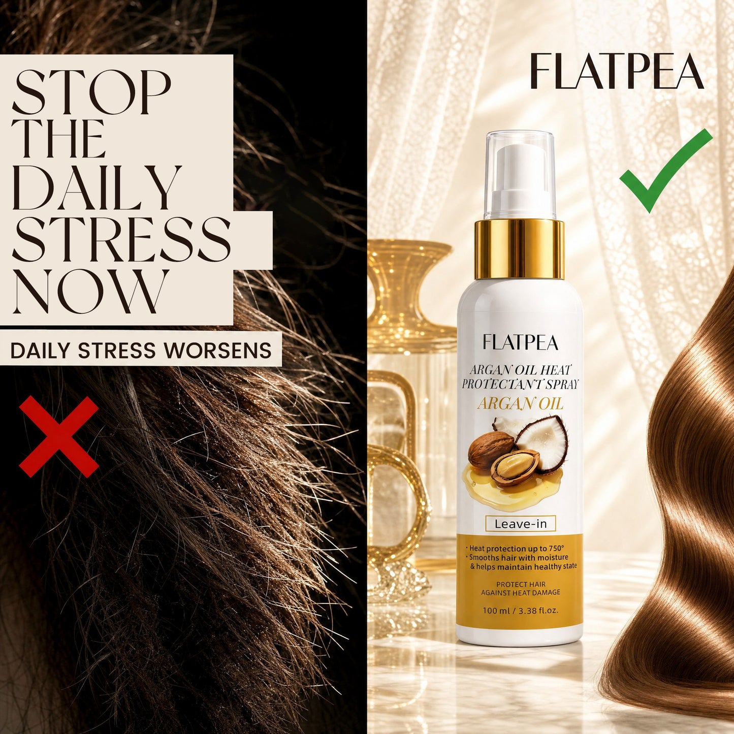 Moroccan Argan Oil Heat Protection Hair Spray
