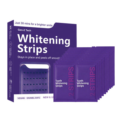 Purple Dry Teeth Whitening Strips for Stain Removal